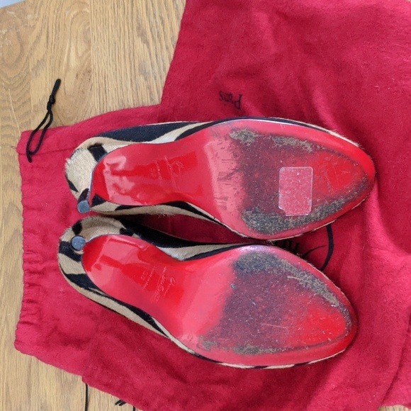 Christian Louboutin Faux Fur heels - Picture 2 of 4